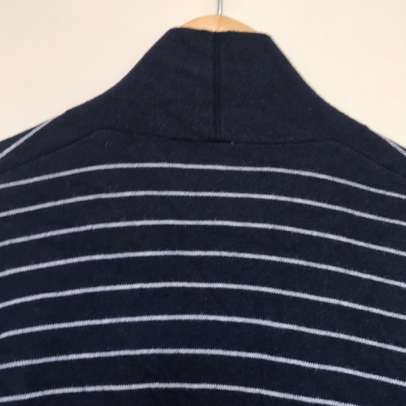 GAP merino wool blend striped kimono navy uniform cardigan size XS oversized - Picture 7 of 12